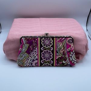 Vera Bradley 2 Compartment clutch.
